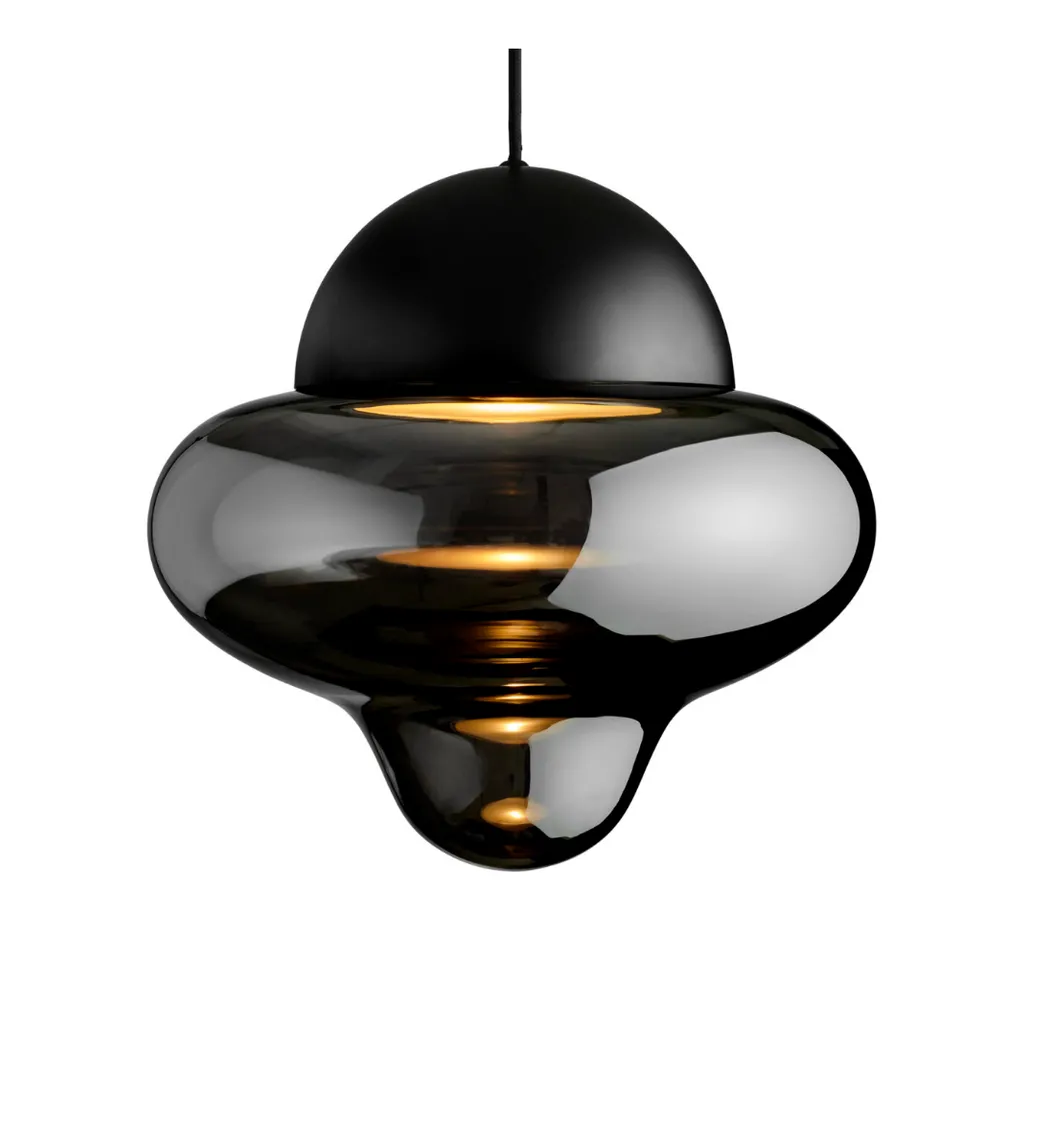 Nutty taklampe XL - Grå/Svart