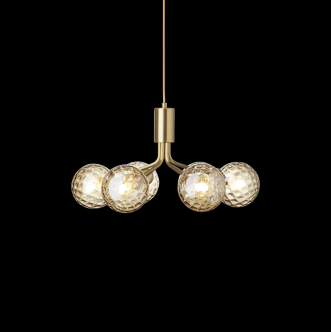 Nuura Apiales 6 taklampe messing / optic gold