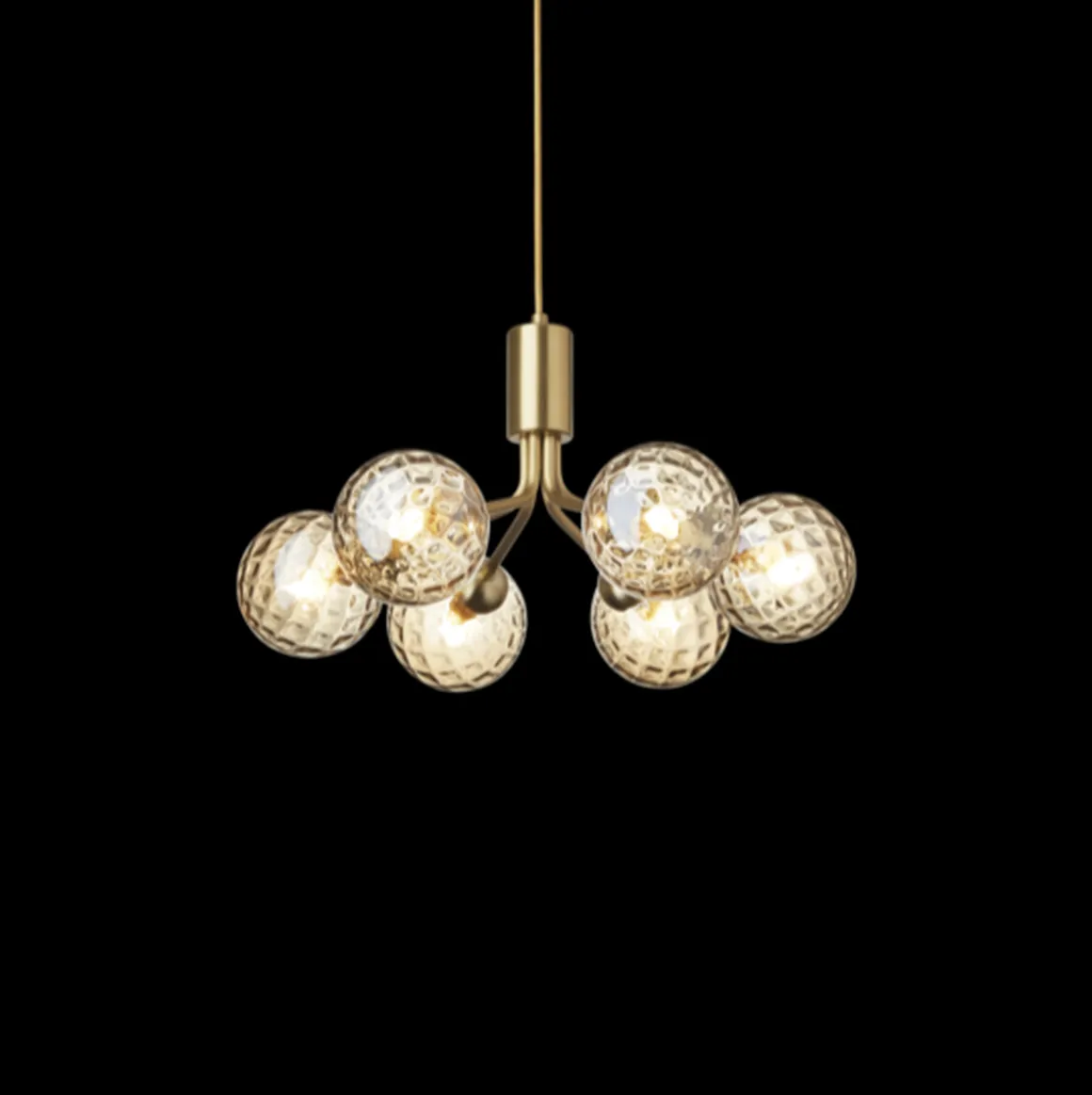 Nuura Apiales 6 taklampe messing / optic gold