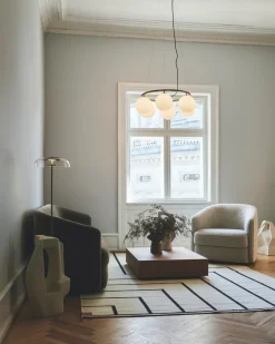 Nuura Blossi gulvlampe Nordic Gold