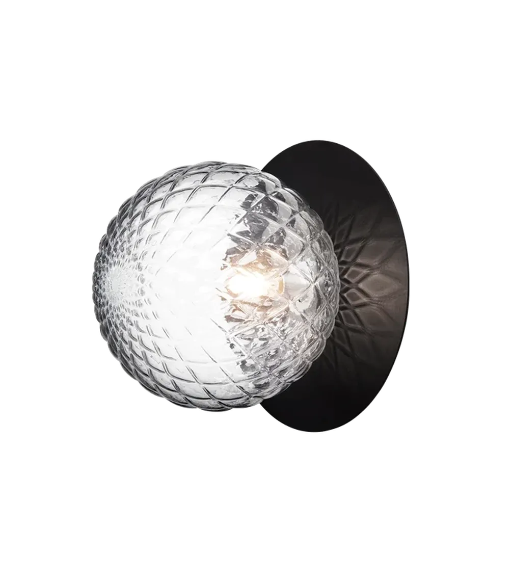 Nuura Liila 1 vegglampe/taklampe - large - svart / optikk