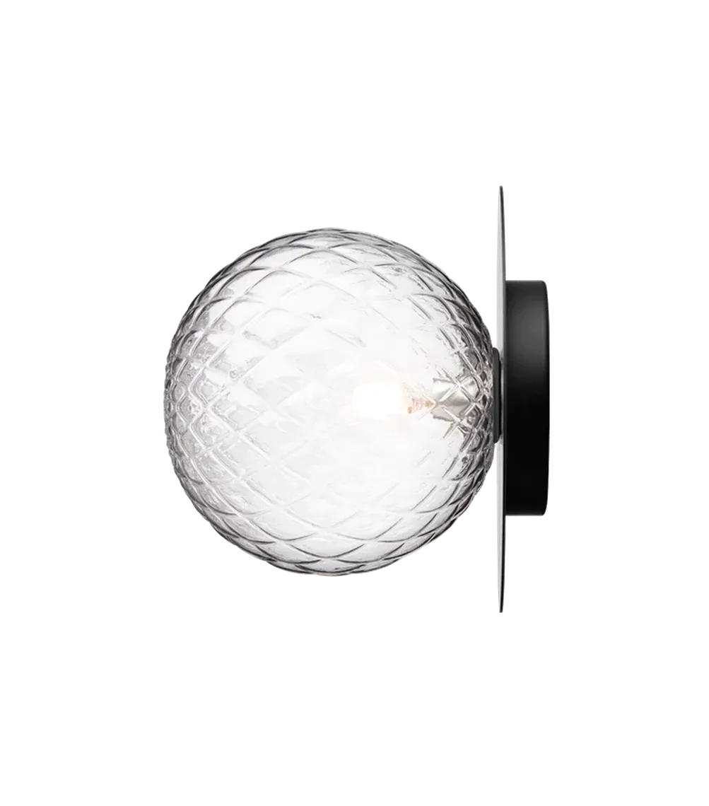 Nuura Liila 1 vegglampe/taklampe - large - svart / optikk