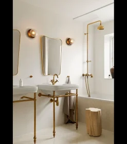 Nuura Liila 1 vegglampe/taklampe - medium - bronse/optic