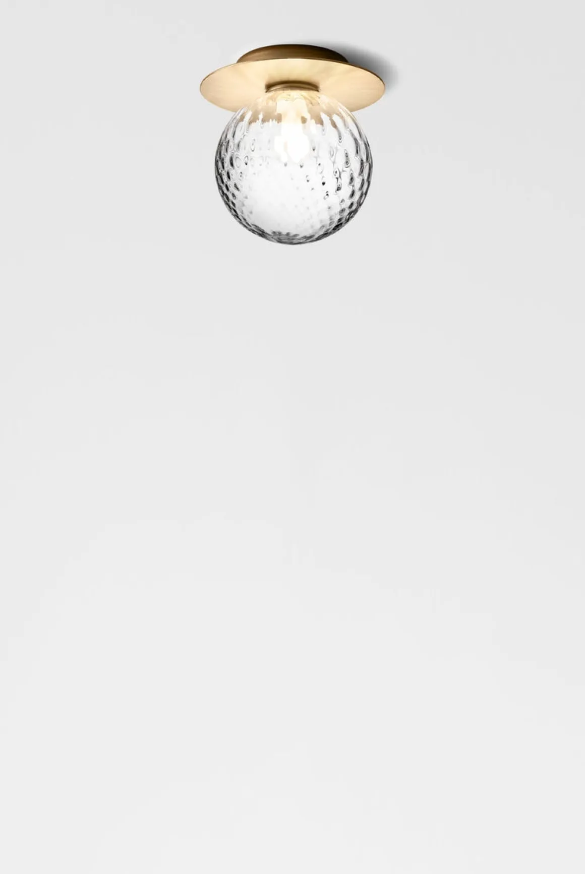 Nuura Liila 1 vegglampe/taklampe - medium - nordic gold / optikk