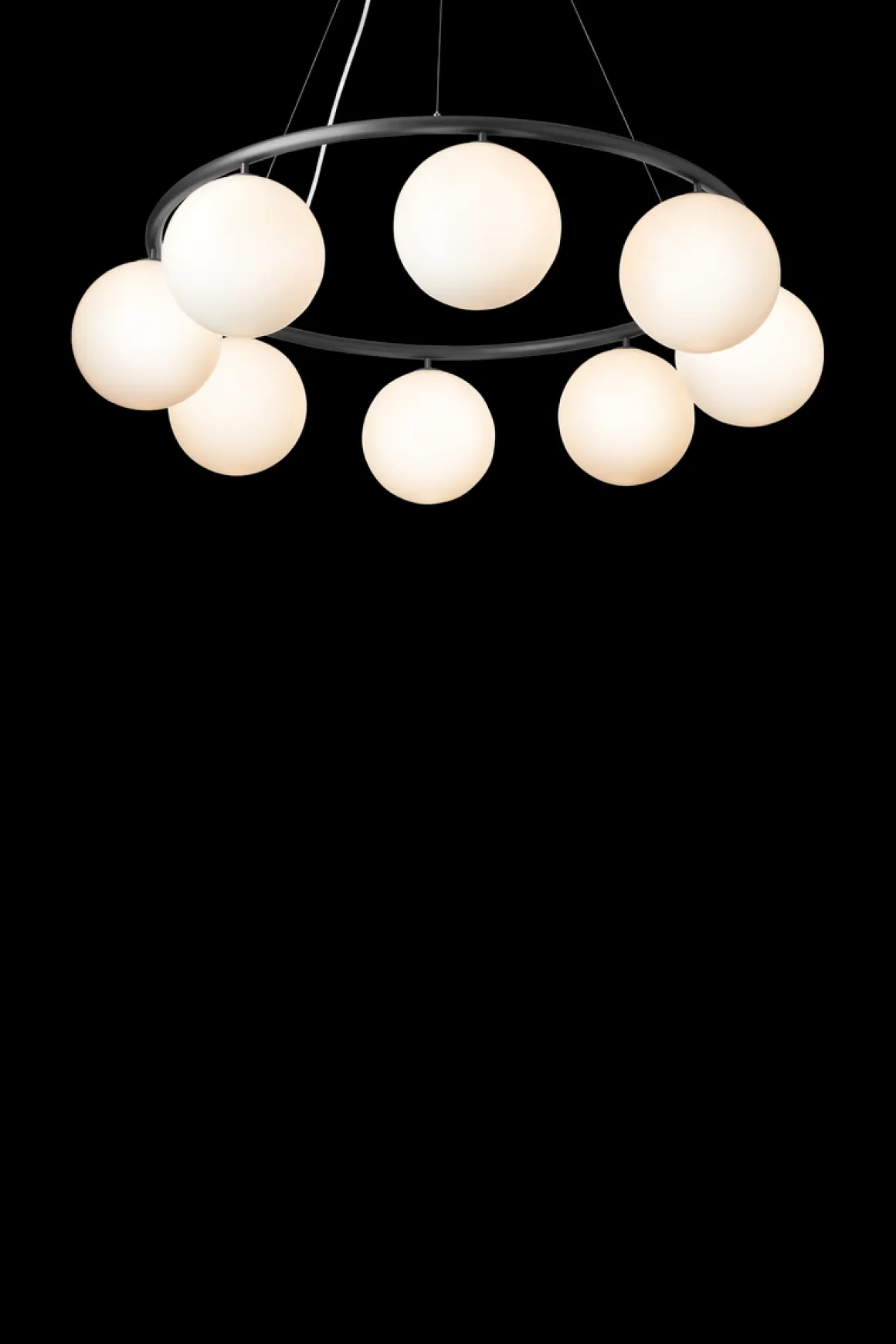 Nuura Miira 8 circular taklampe - Svart