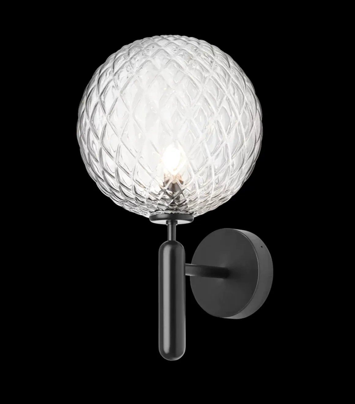 Nuura Miira utendørslampe - svart / optikk