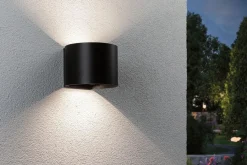 Nyara rund oppladbar vegglampe opp/ned lys med sensor