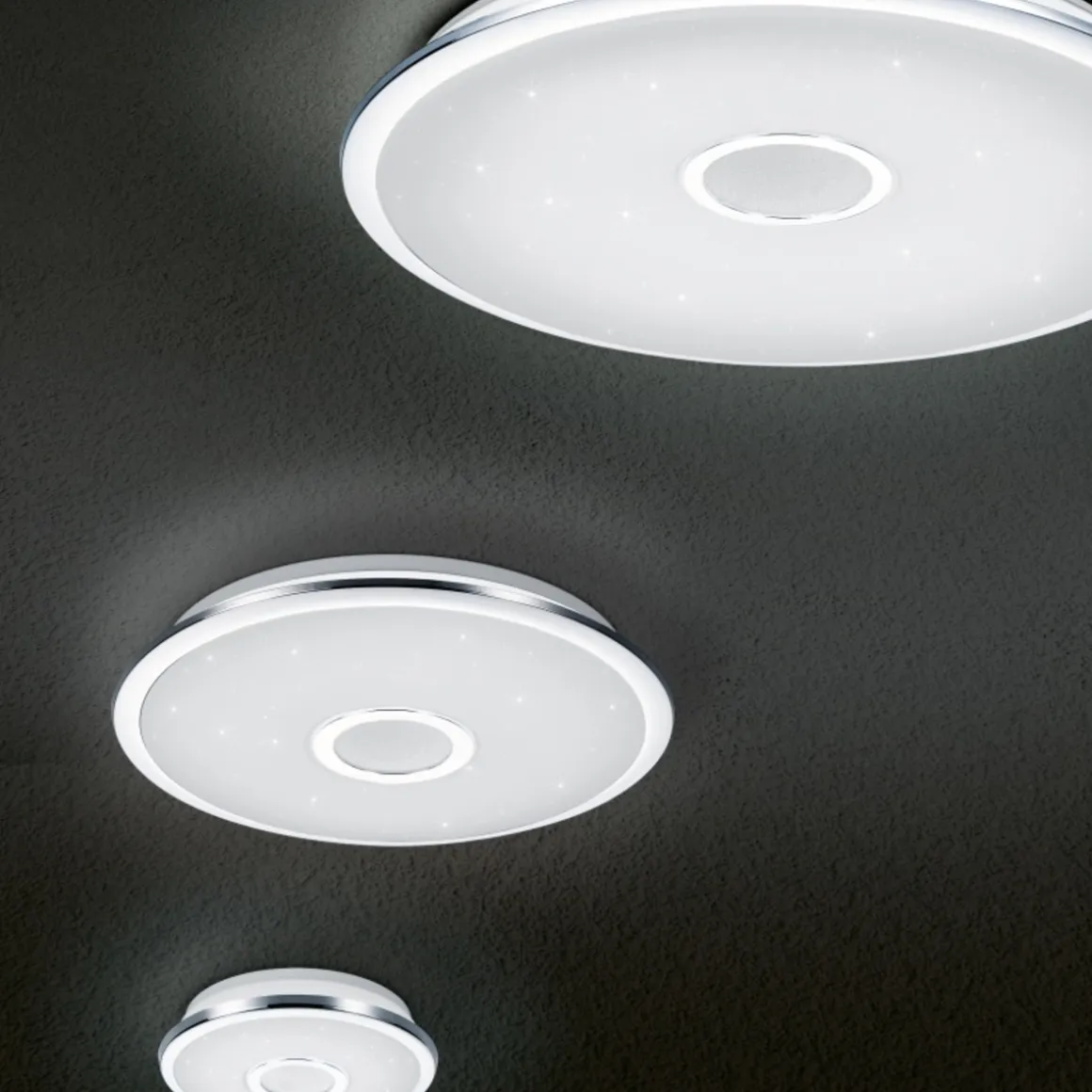 Osaka taklampe 65 - Krom