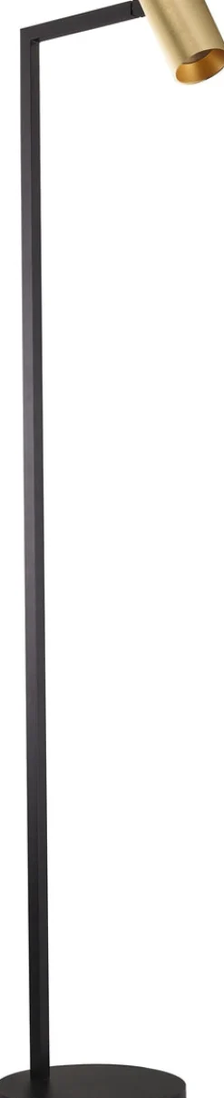 Oz K1 gulvlampe - Svart/Gullfarget