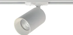 Oz spotskinne 3 spotter 1 meter - Pure white/Svart