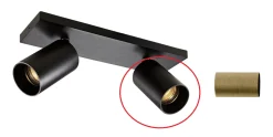 OZ tube utskiftbar - Messingfarget