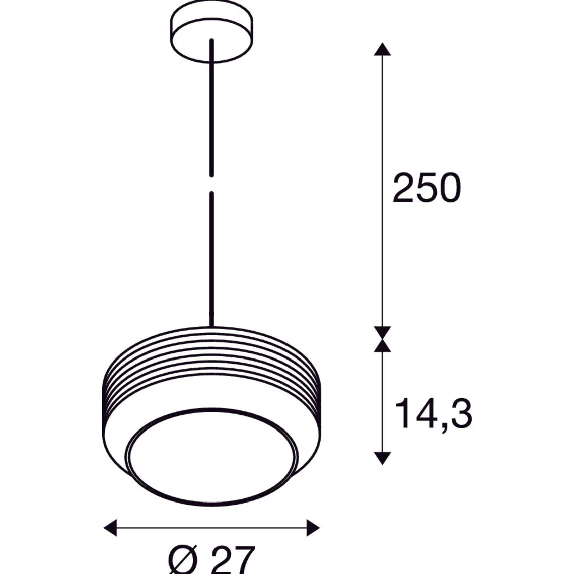 Pantilo rope takpendel 27 cm