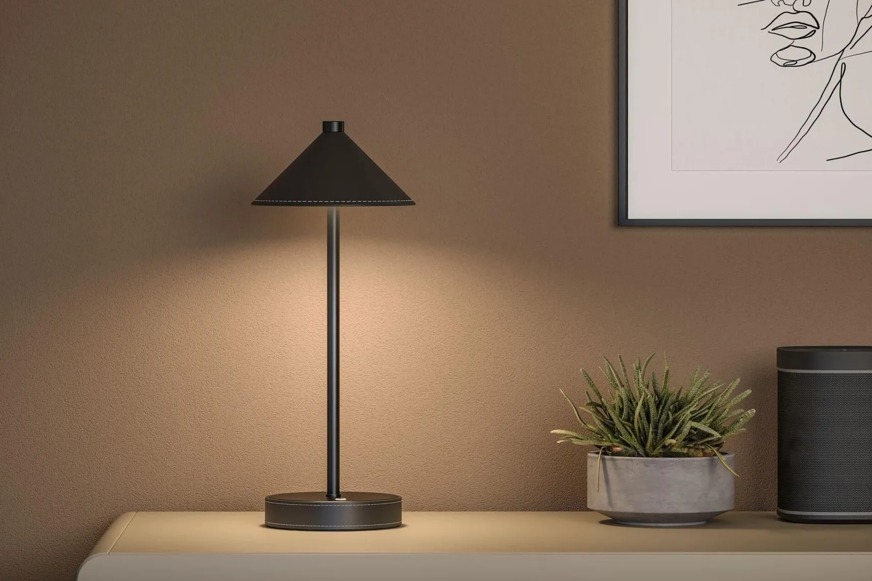 Pellini portabel bordlampe oppladbar 2W 2700-6500 Kelvin