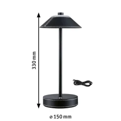 Pellini portabel bordlampe oppladbar 2W 2700-6500 Kelvin