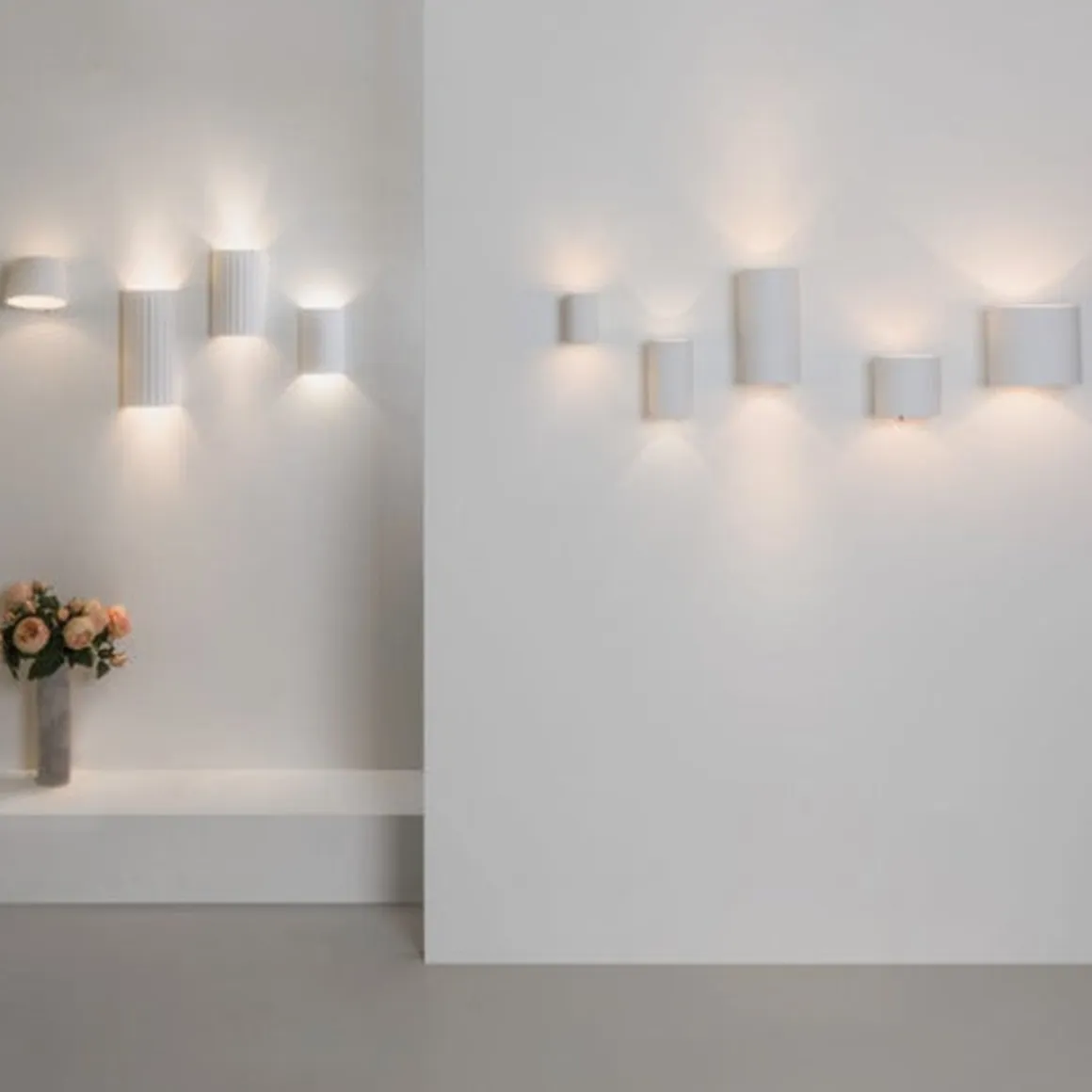 Pero vegglampe opp/ned IP20 G9 - Hvit