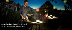 Philips Alula oppladbar utendørslampe 1,2W IP44 RGB-partymodus - Solcelle