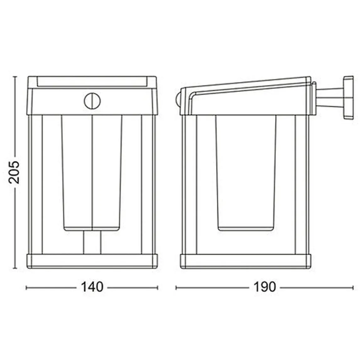 Philips Camill vegglampe 1,4W 3000 Kelvin IP44 solcelledrevet med dag/natt og bevegelse sensor
