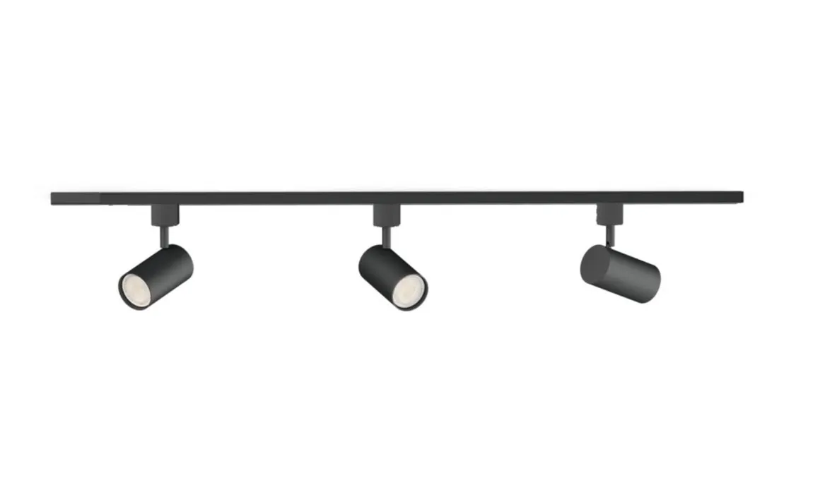 Philips EasyLink Zilo spotskinne med 3 spotter - 1 meter