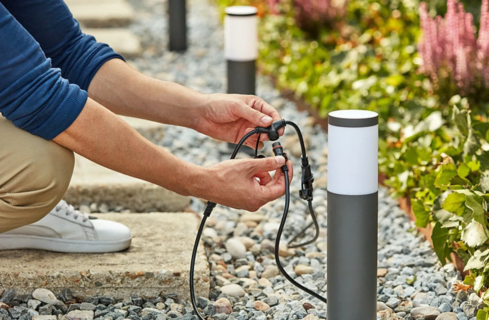 Philips Gardenlink 34,9 cm pullert 2700K 6W IP44 Start enhet - Antrasitt - 12Volt