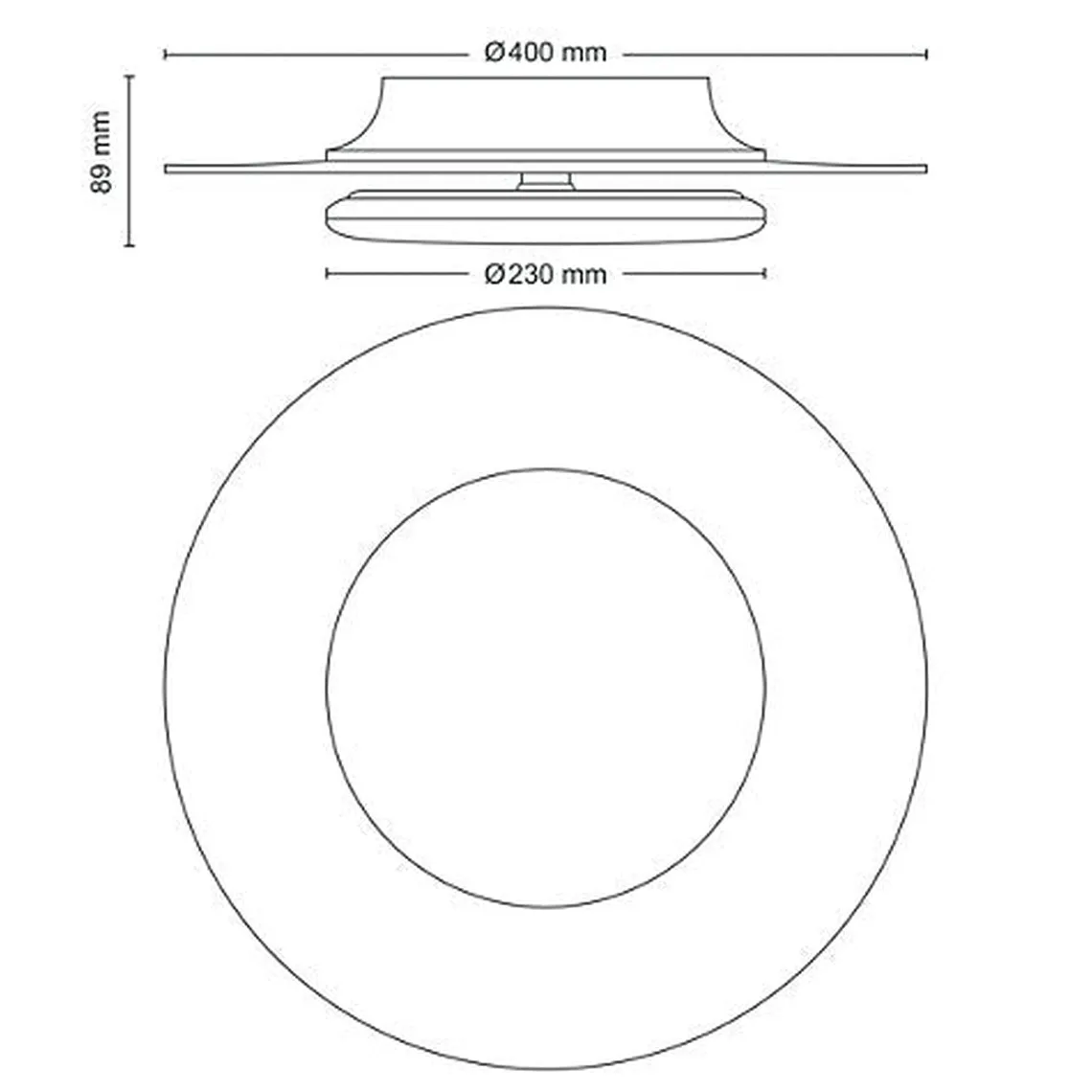 Philips Garnet CL580 taklampe 40 cm 30W 2700K SceneSwitch