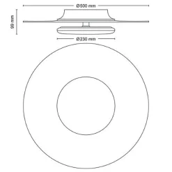 Philips Garnet CL580 taklampe 50 cm 40W 2700K SceneSwitch