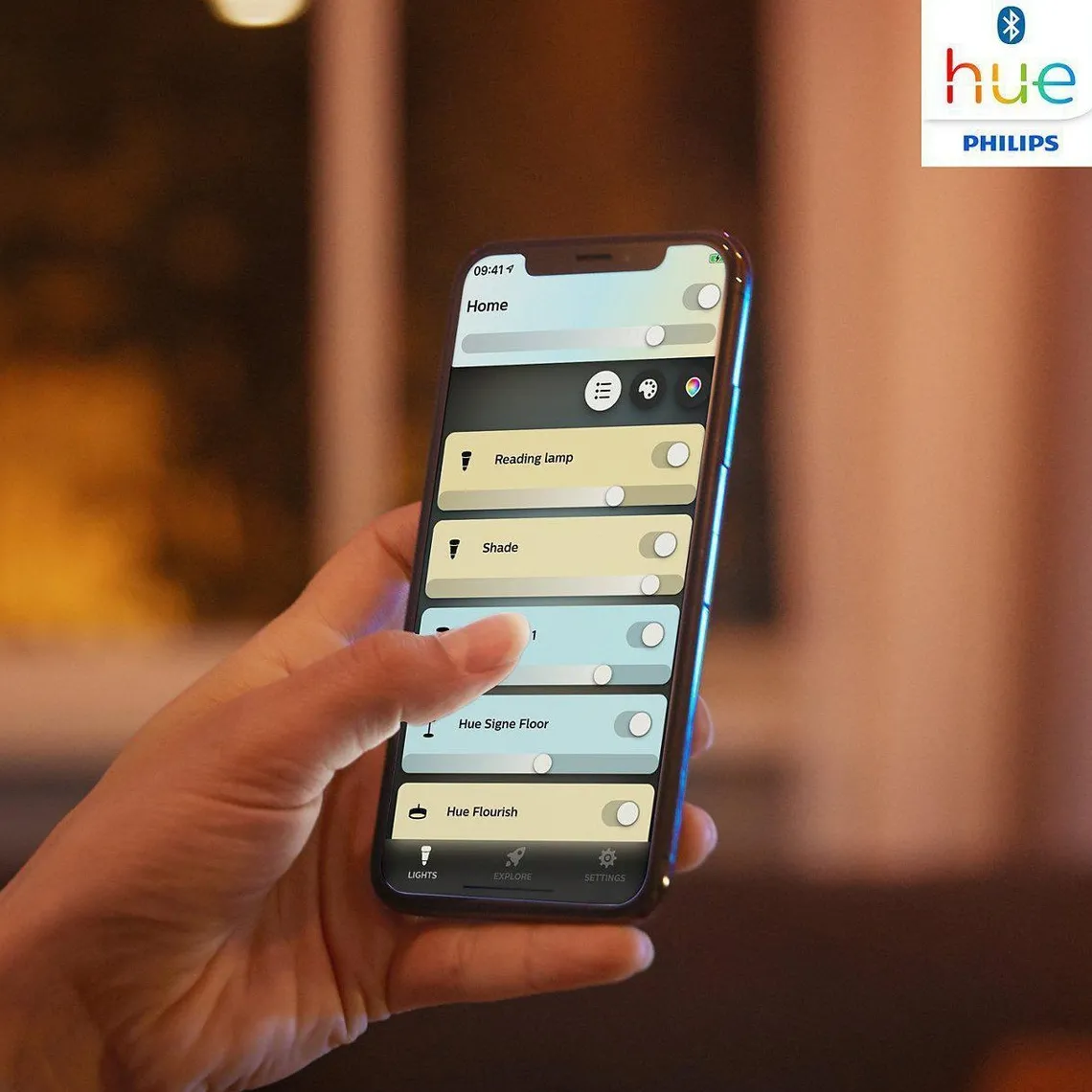Philips Hue Adore vegglampe 2 lys baderom IP44 White Ambiance - Hvit