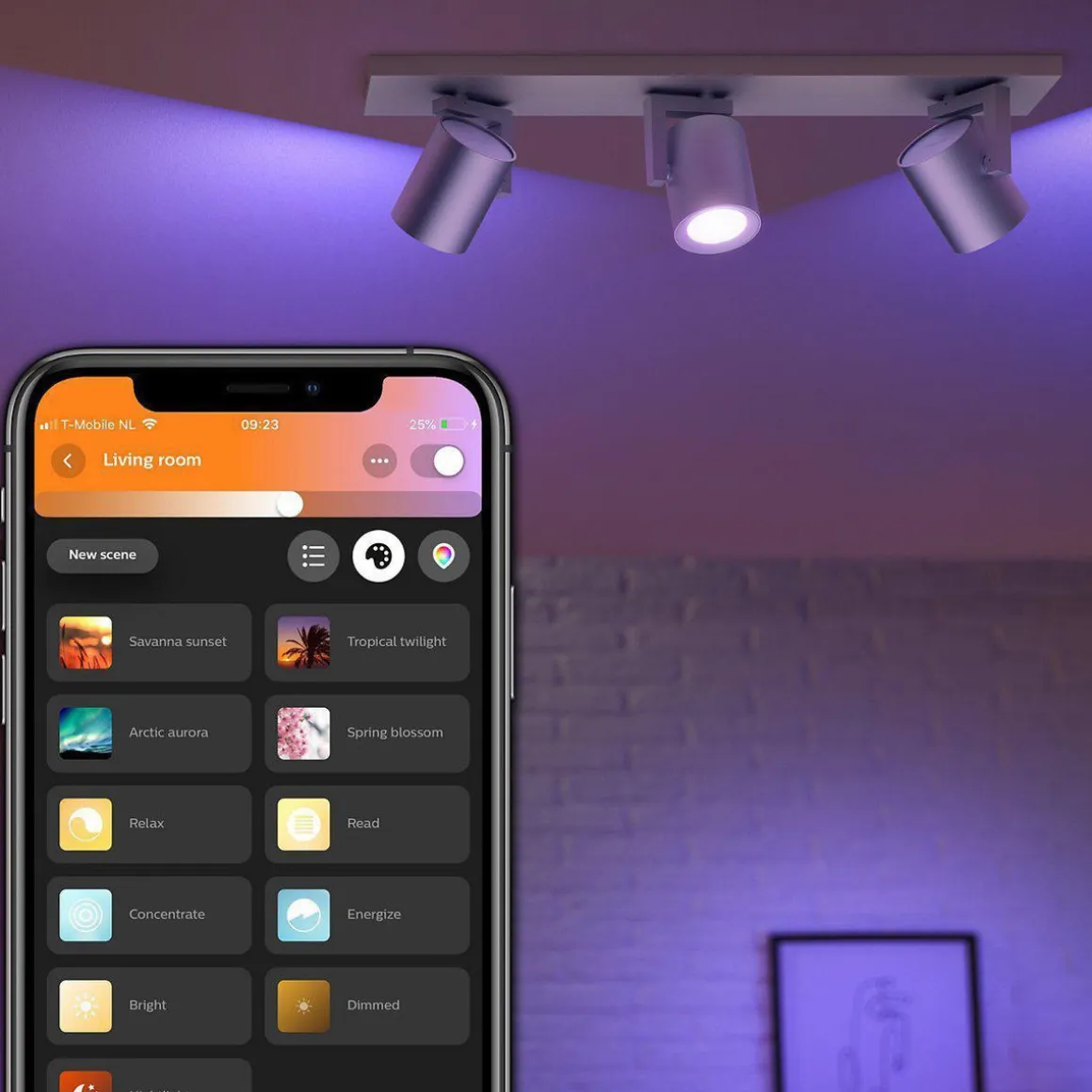 Philips Hue Argenta 3 lys spotlight white and colore ambiance