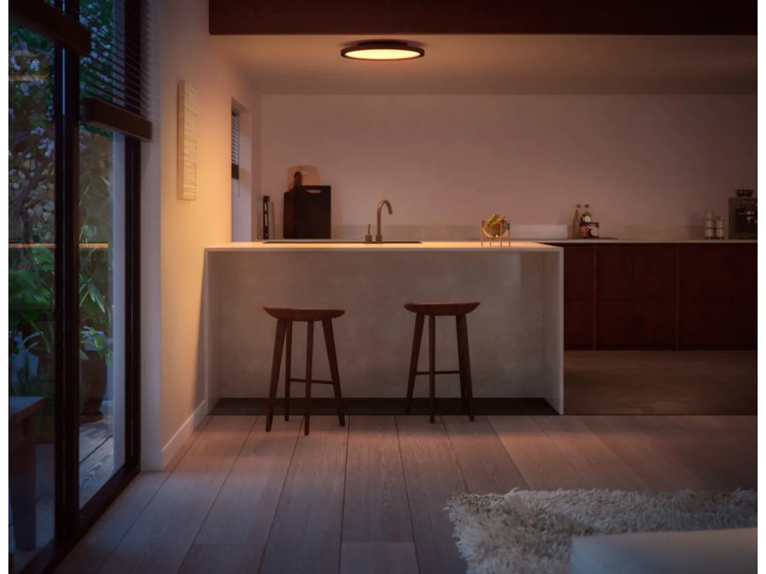 Philips Hue Aurelle rund taklampe 2200-6500K White Ambiance - Svart
