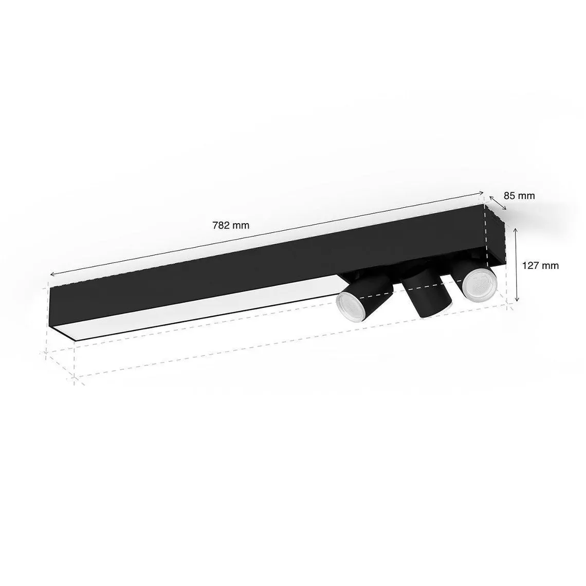 Philips Hue Centris taklampe med 3 spotlys White and colore ambiance