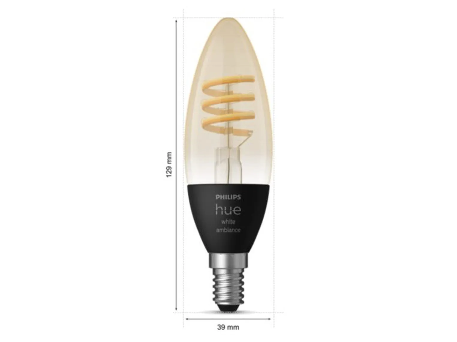 Philips Hue E14 lyspære 4,6W 2200-4500K