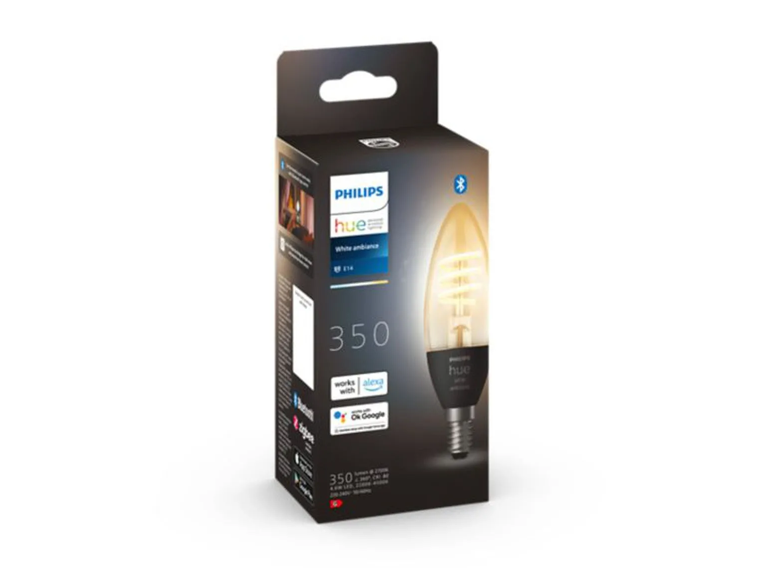 Philips Hue E14 lyspære 4,6W 2200-4500K