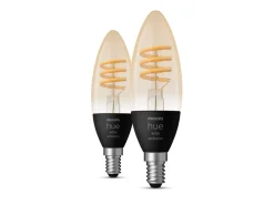 Philips Hue E14 lyspære 4,6W 2200-4500K - 2 pakning