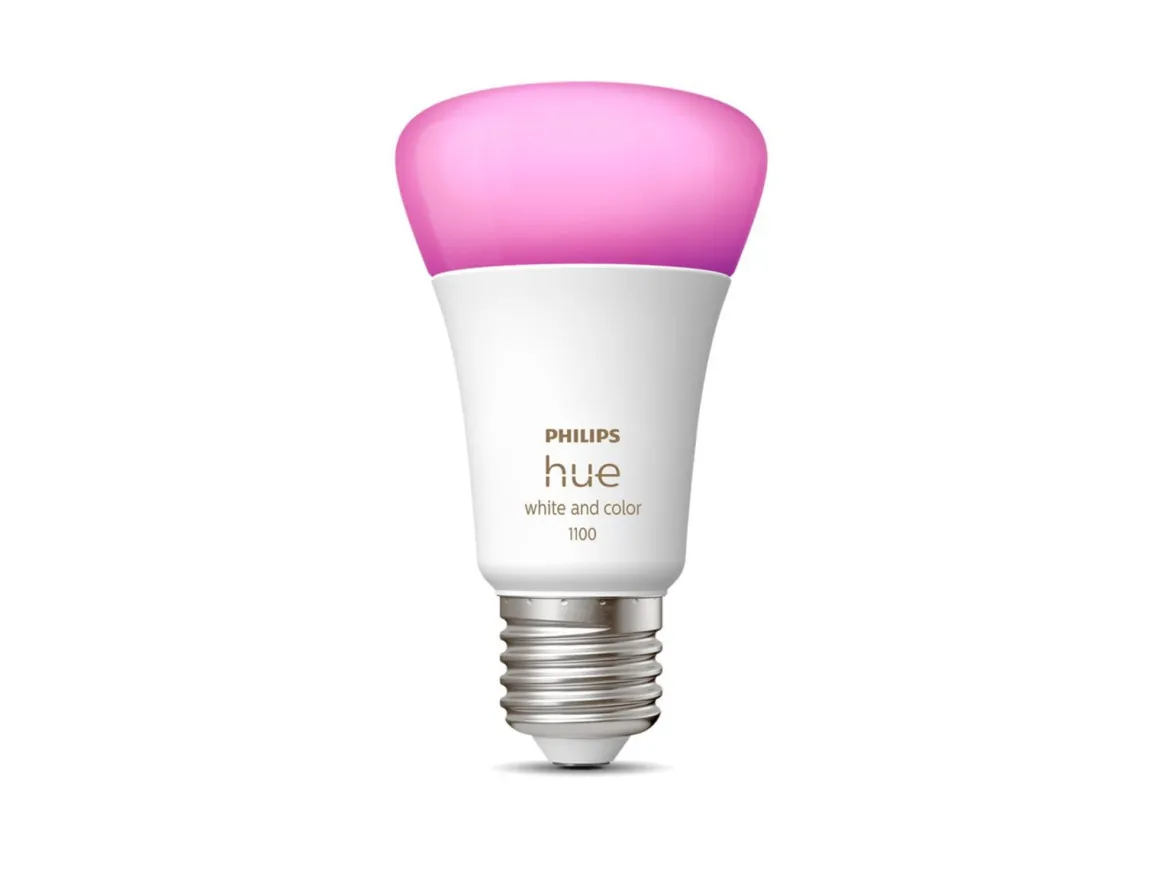 Philips Hue farget LED 9W E27 A60 2200-6500 Kelvin + Farge - 60 mm