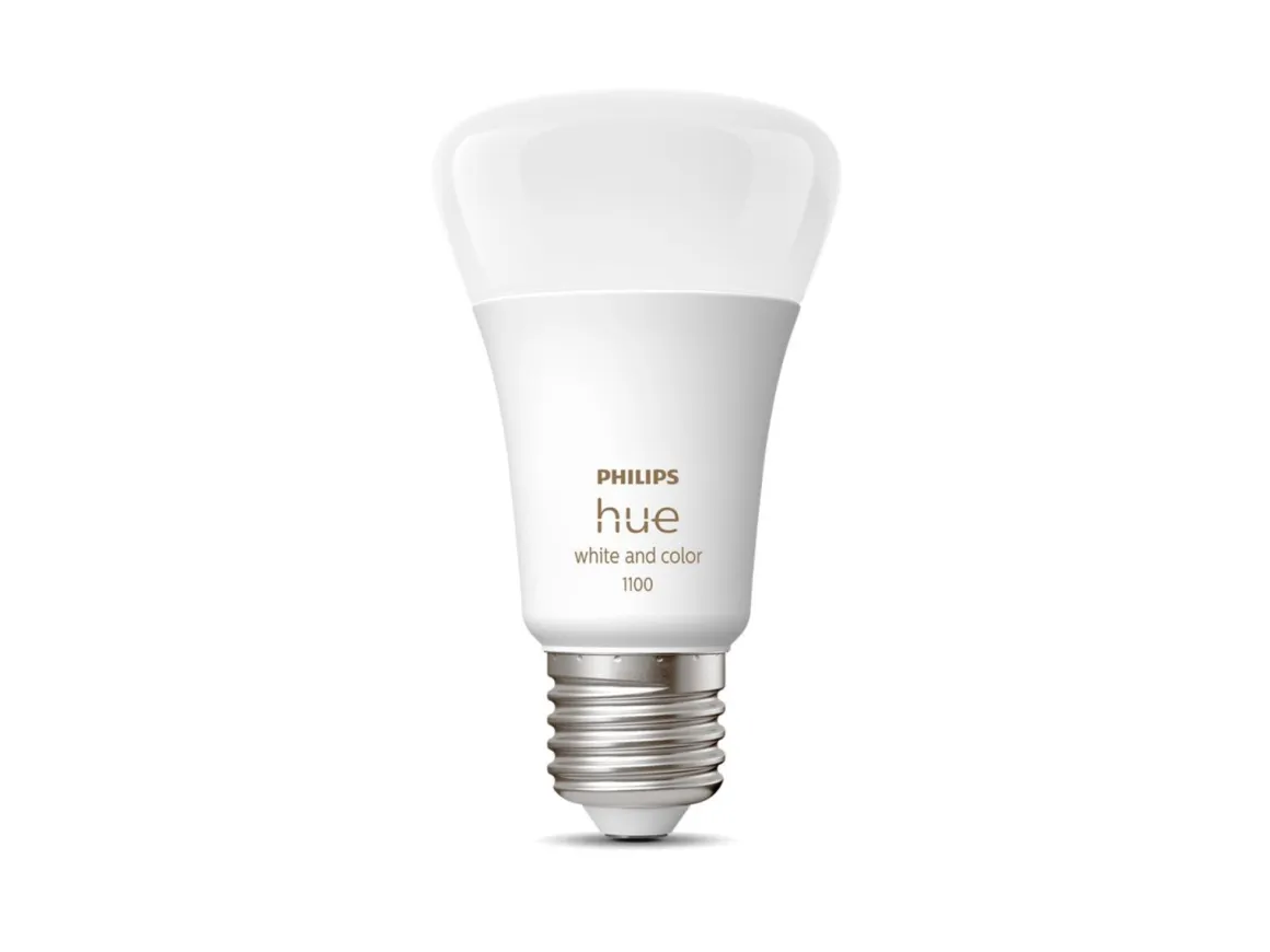 Philips Hue farget LED 9W E27 A60 2200-6500 Kelvin + Farge - 60 mm