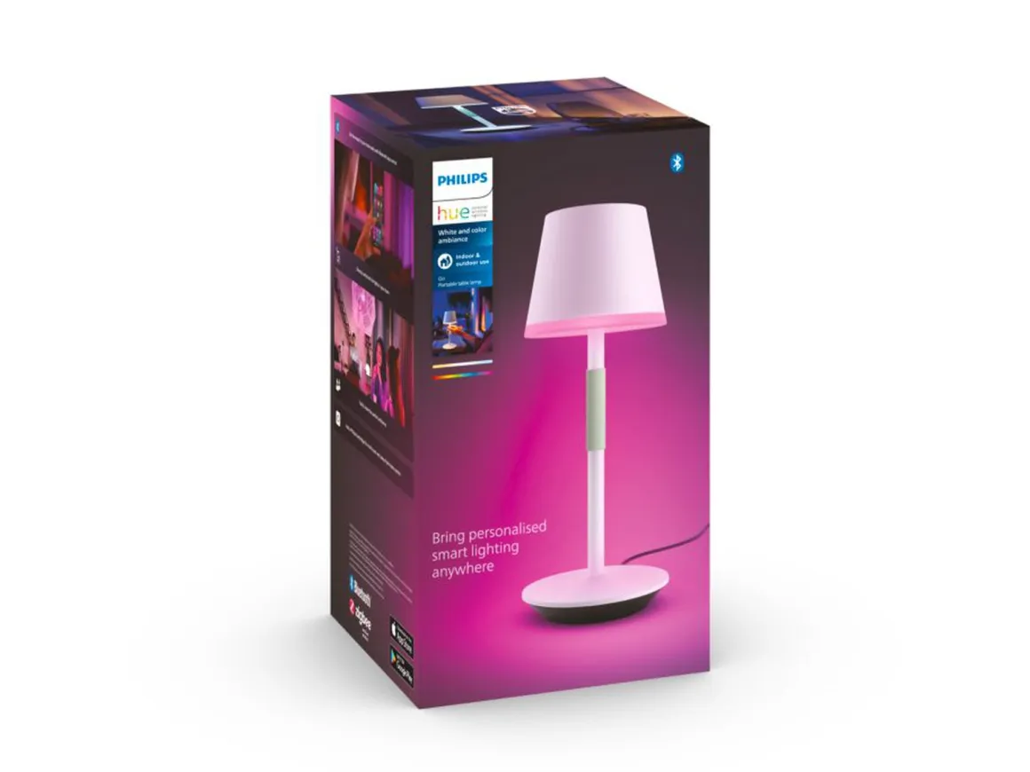 Philips Hue Go bærbar bordlampe oppladbar