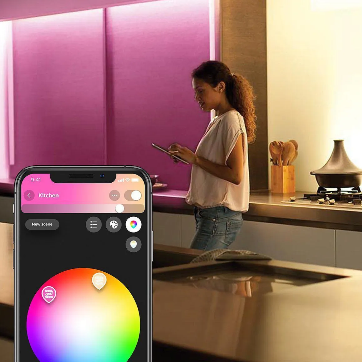 Philips Hue Lightstrip Plus-basispakke White og farget stemning – 2 meter