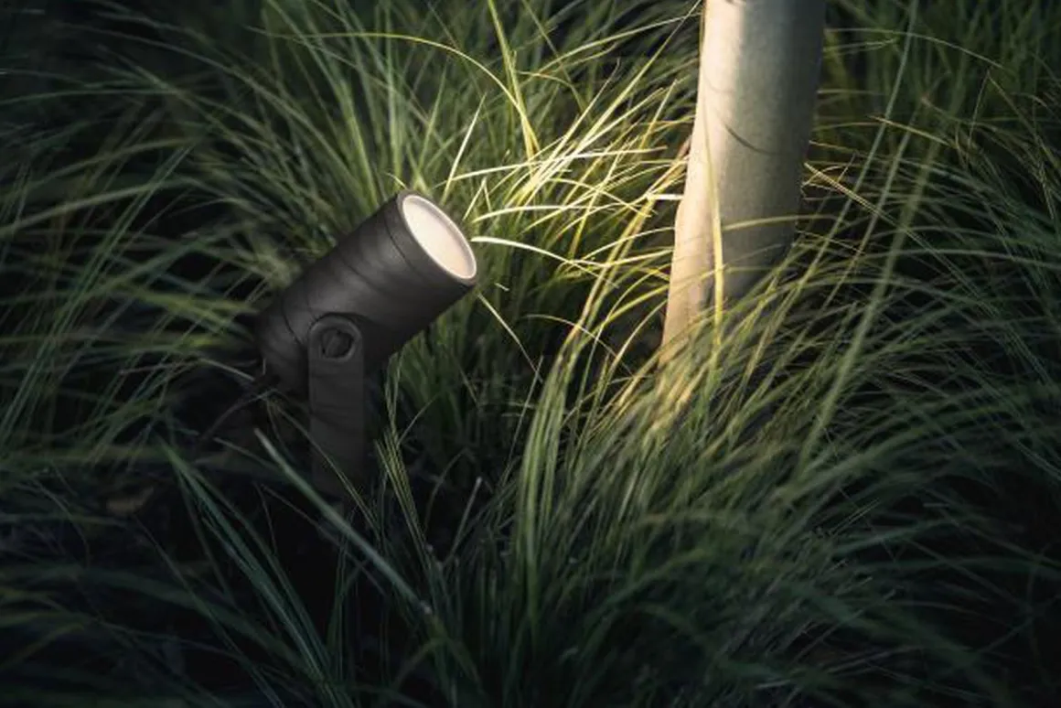 Philips Hue Outdoor Lily Spike 3x8W uplight basekit, antrasitt