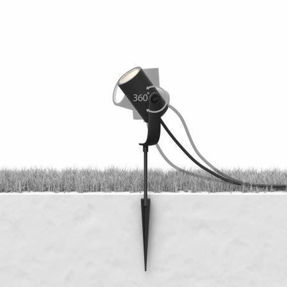 Philips Hue Outdoor Lily Spike 1x8W uplight extension kit, antrasitt