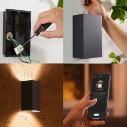 Philips Hue Outdoor Resonate Vegglampe - Svart