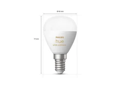 Philips Hue P45 E14 lyspære 5,1W 2200-6500K White Ambiance - 2 pakning