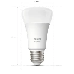 Philips Hue startsett E27 2 lyspærer og bridge - White ambiance