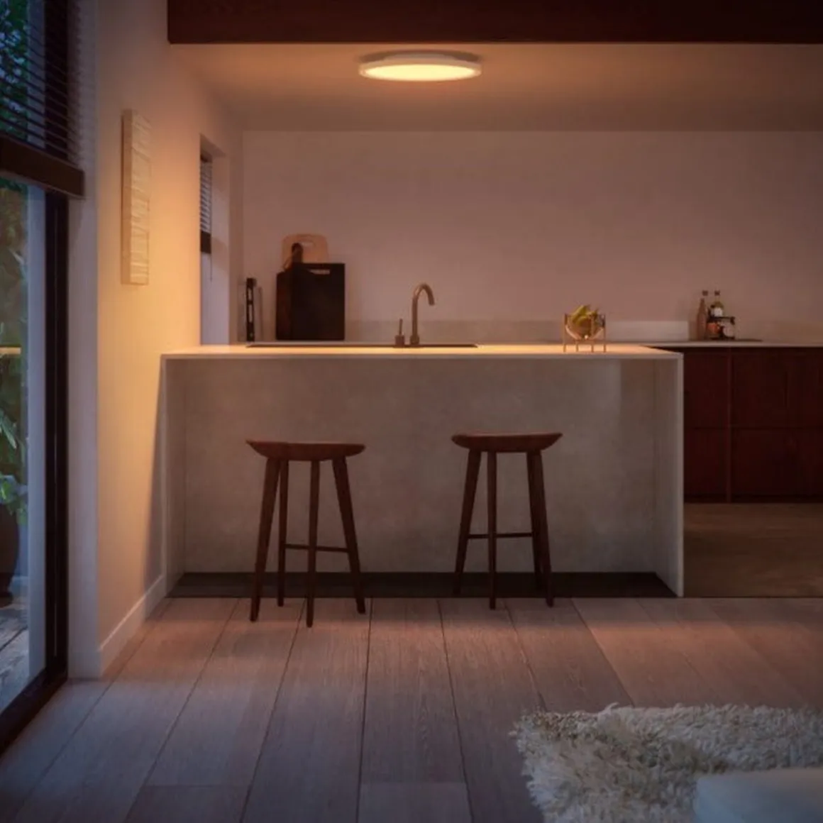 Philips Hue Surimu rund taklampe 40W 2200-6500K Hue White Color Ambiance - Hvit