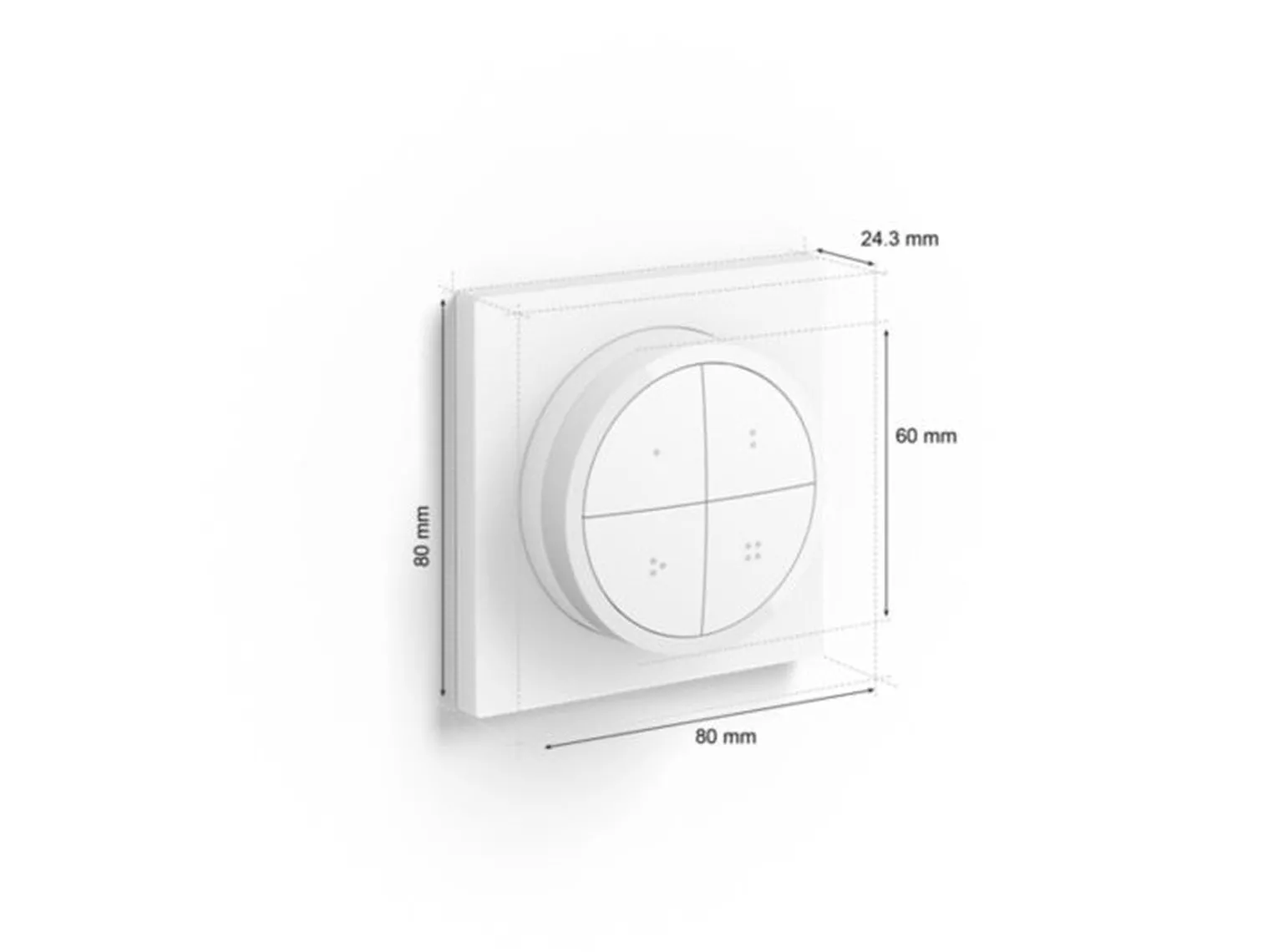Philips Hue Tap dial switch m/veggplate