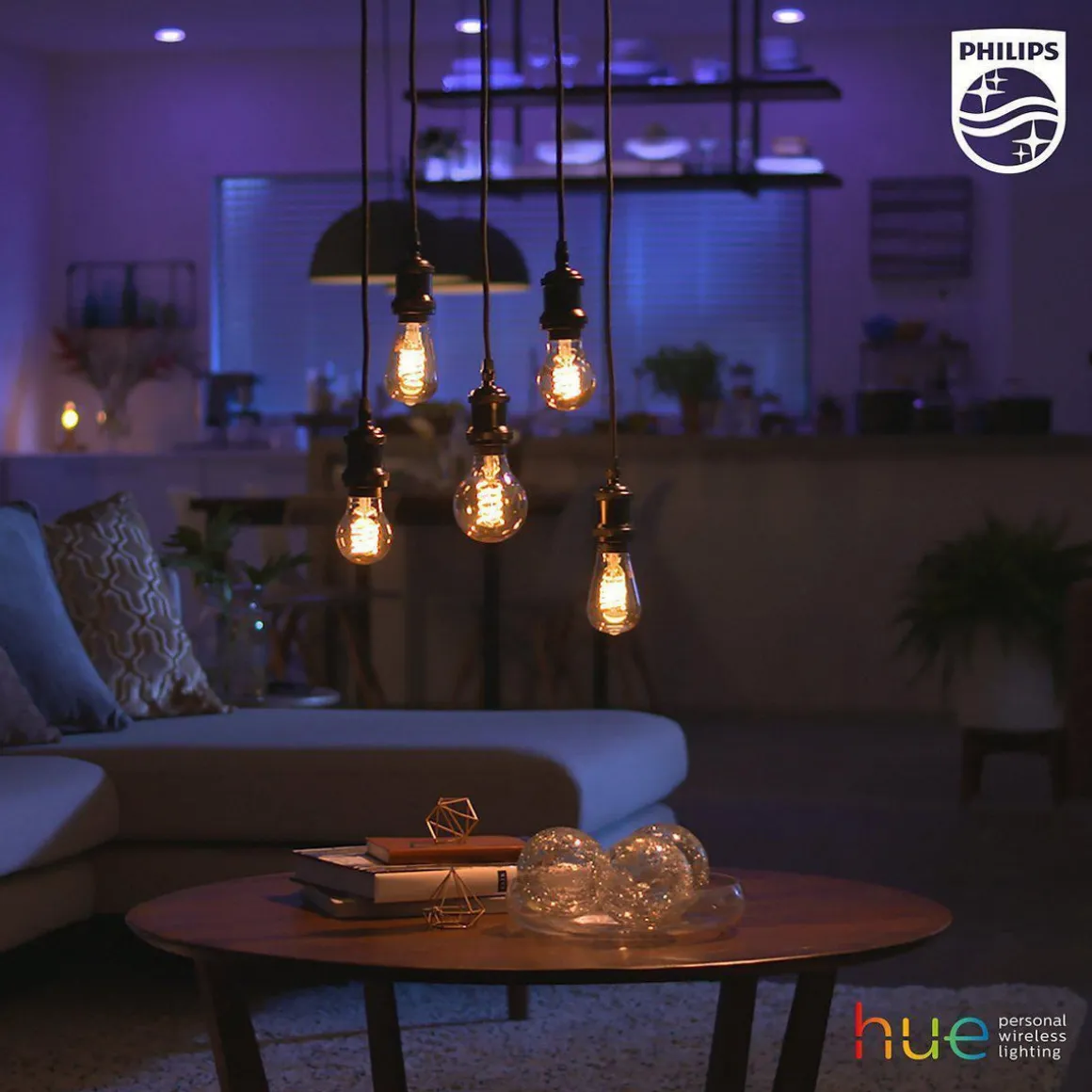 Philips Hue White LED E27 Filament 7,2W, 2100K, dimbar, bluetooth