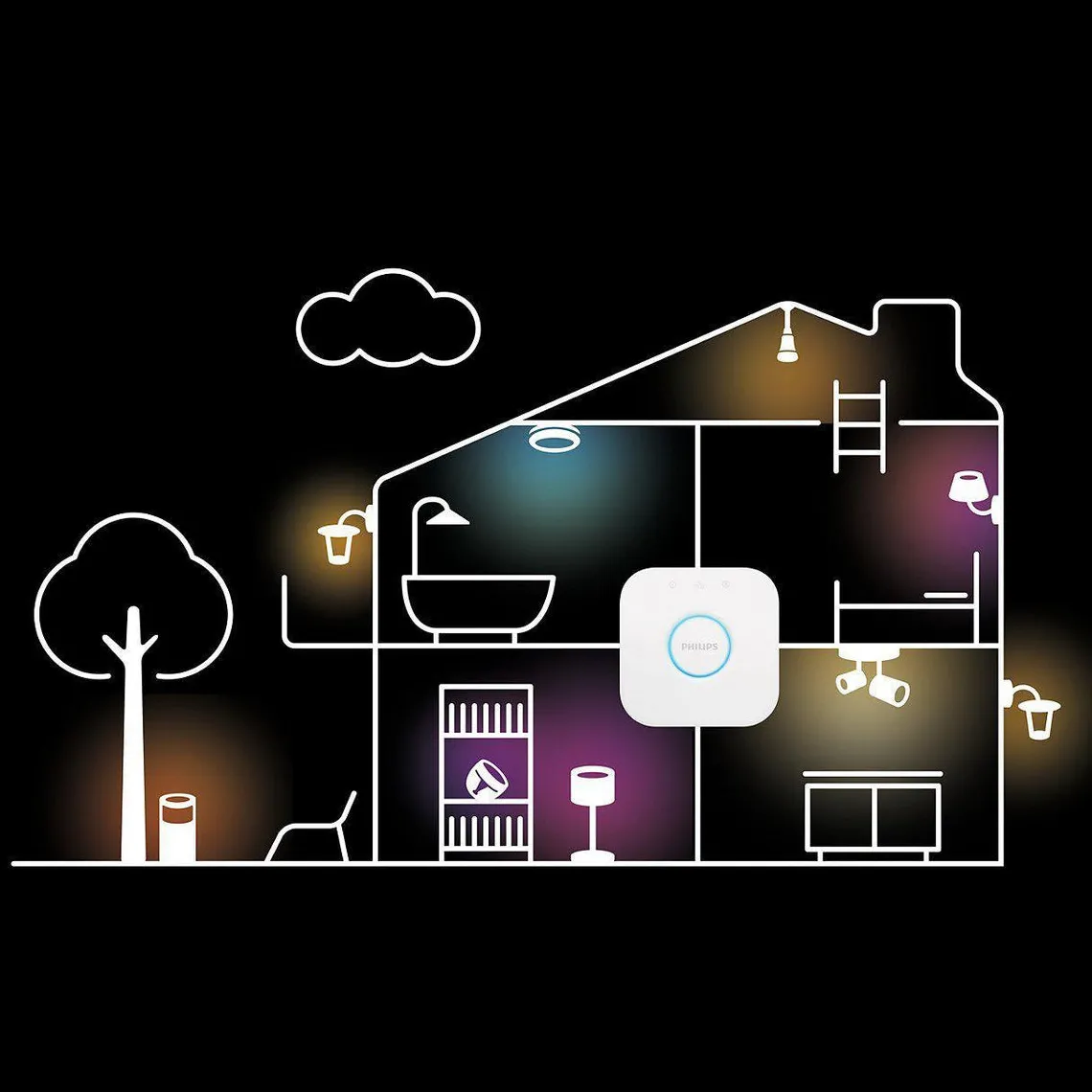 Philips Hue White LED E27 Globe Filament 7,2W, 2100 K, dimbar, bluetooth