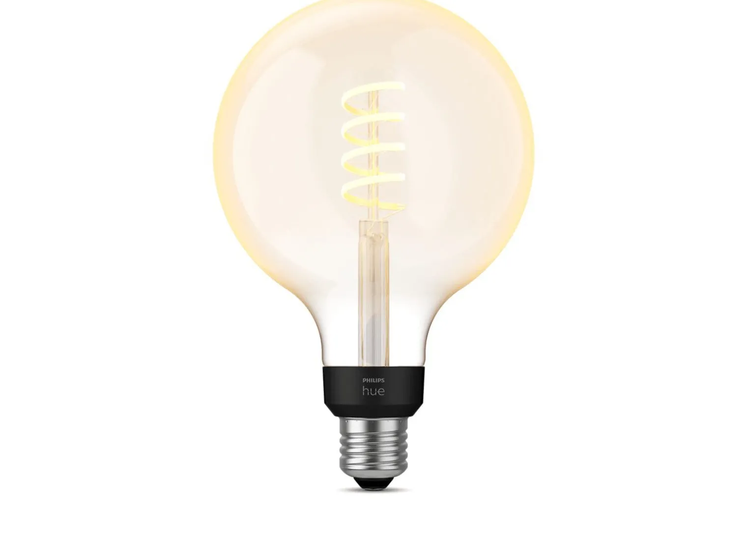 Philips Hue white LED 7W E27 G125 2200-4500 Kelvin - 125 mm