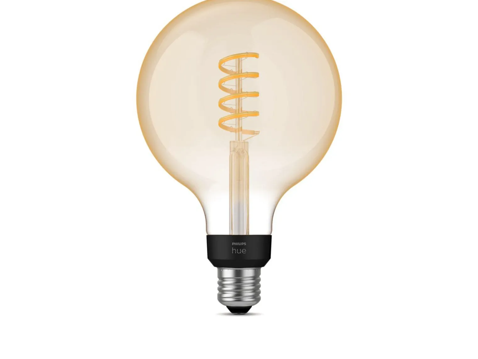 Philips Hue white LED 7W E27 G125 2200-4500 Kelvin - 125 mm