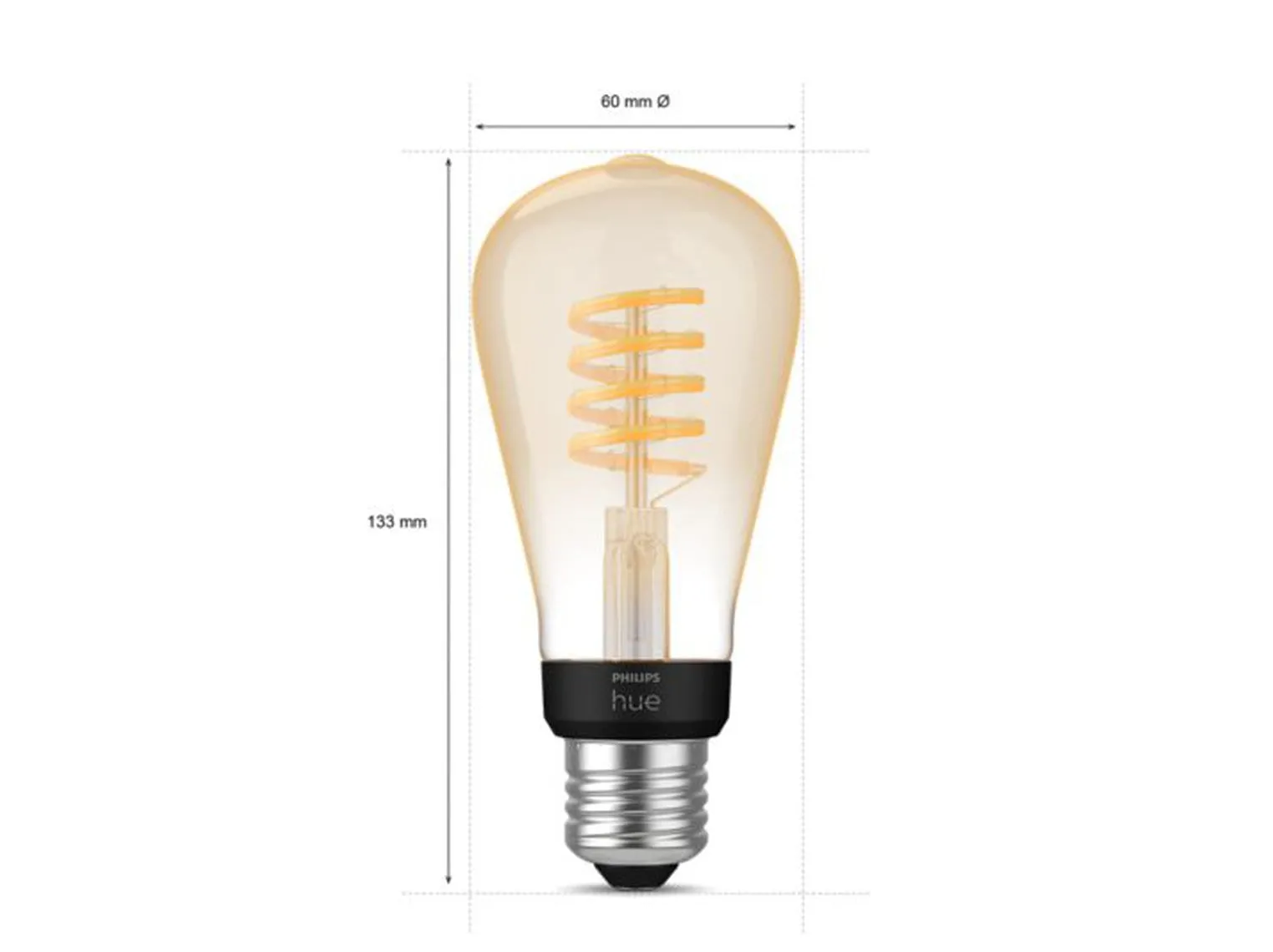 Philips Hue white LED 7W E27 ST 64 2200-4500 Kelvin - 60 mm