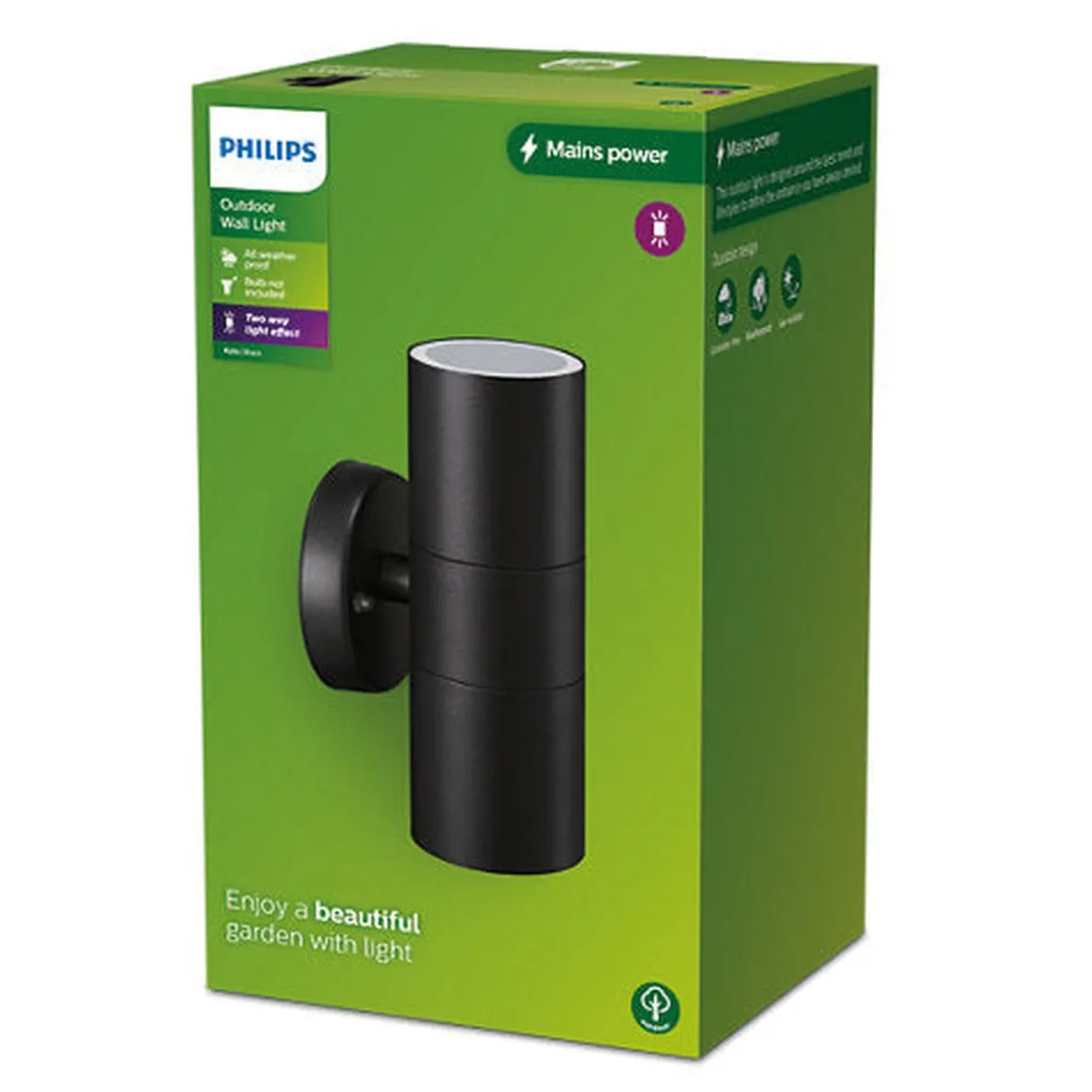 Philips Kylis vegglampe utendørs opp/ned lys IP44
