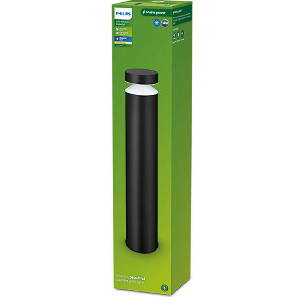 Philips Laven 6W pullert utendørs IP44 2700 Kelvin - 50 cm